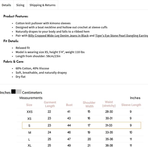 NEW Petite Studio Franco Cotton Knit Top - Grey (S) - Picture 4 of 7